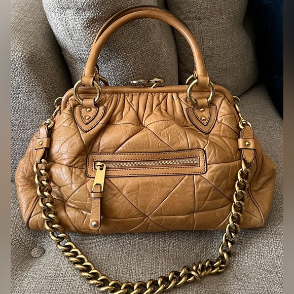 Marc Jacobs Stam Vintage Y2K Chain Strap Quilt Patch Satchel Handbag $1495 RARE - Picture 6 of 11
